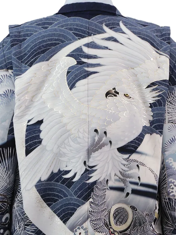 華徒然 5歳(羽織袴)紺 七五三