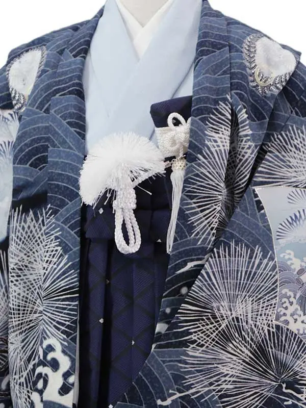 華徒然 5歳(羽織袴)紺 七五三