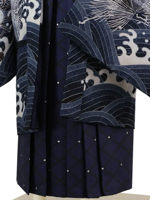 華徒然 5歳(羽織袴)紺 七五三