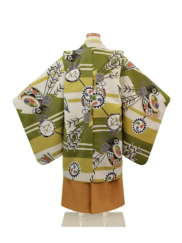 5歳(羽織袴)緑 七五三