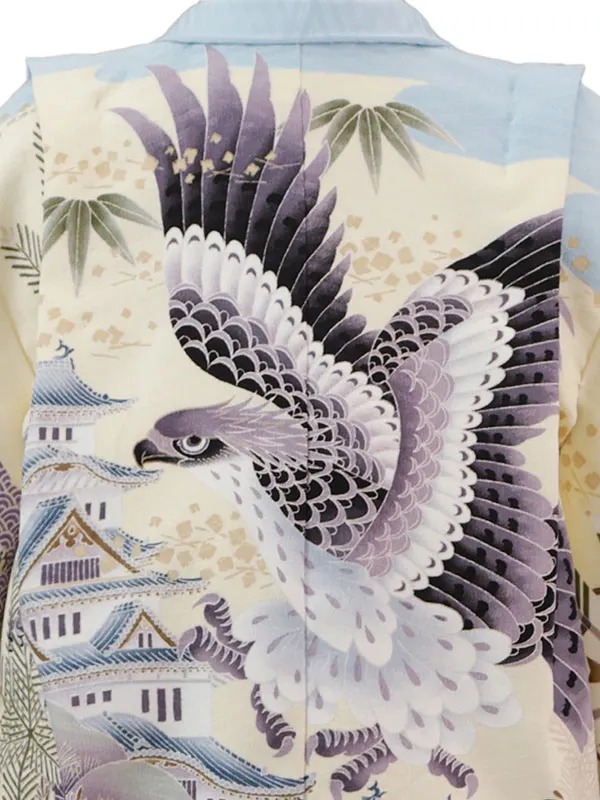 乙葉 5歳(羽織袴)水色 七五三