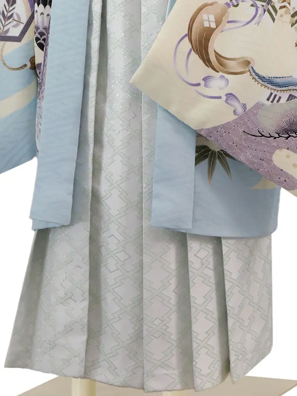 乙葉 5歳(羽織袴)水色 七五三