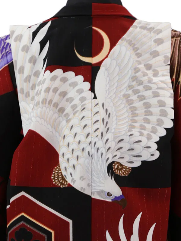 ジャパンスタイル 5歳(羽織袴)えんじ 七五三