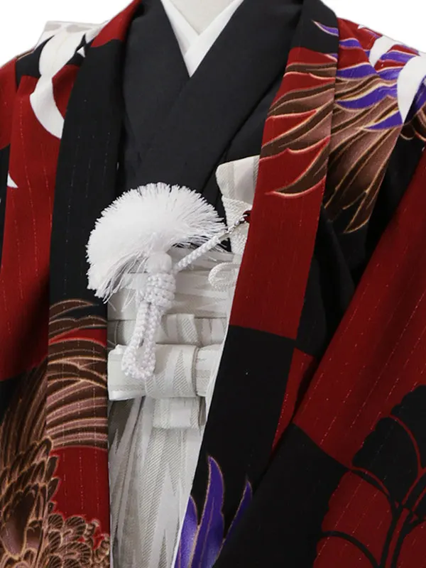 ジャパンスタイル 5歳(羽織袴)えんじ 七五三