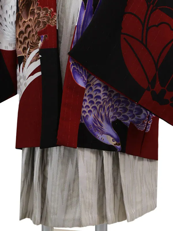 ジャパンスタイル 5歳(羽織袴)えんじ 七五三