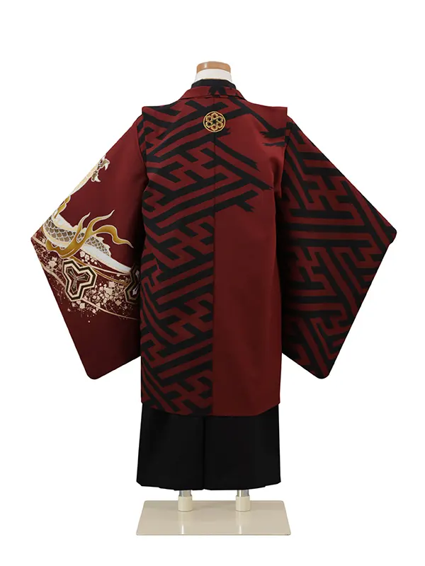 ぷちぷり 5歳(羽織袴)えんじ 七五三