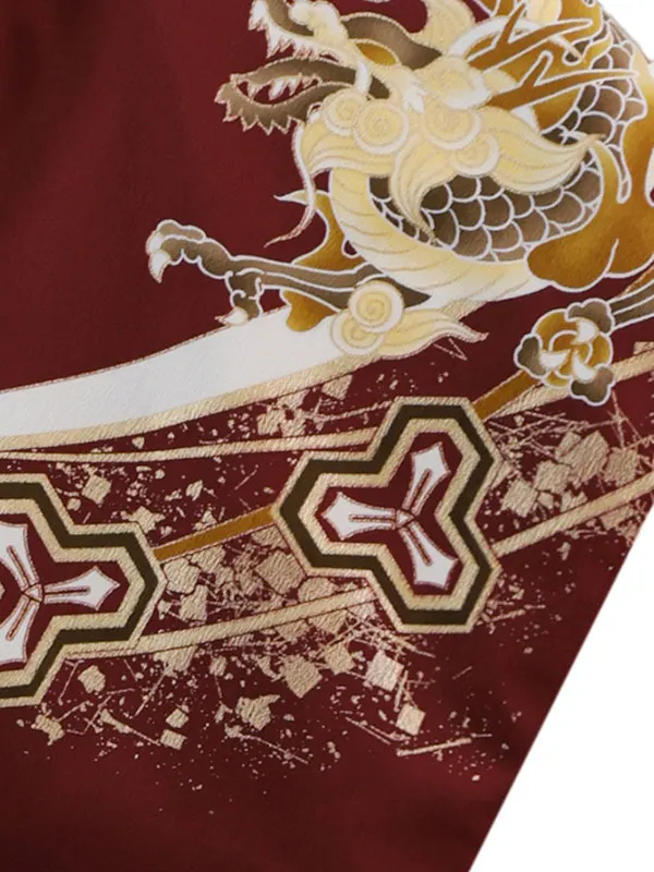 ぷちぷり 5歳(羽織袴)えんじ 七五三