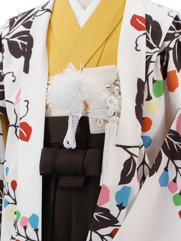 5歳(羽織袴)白 七五三