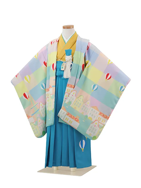 5歳(羽織袴)水色 七五三