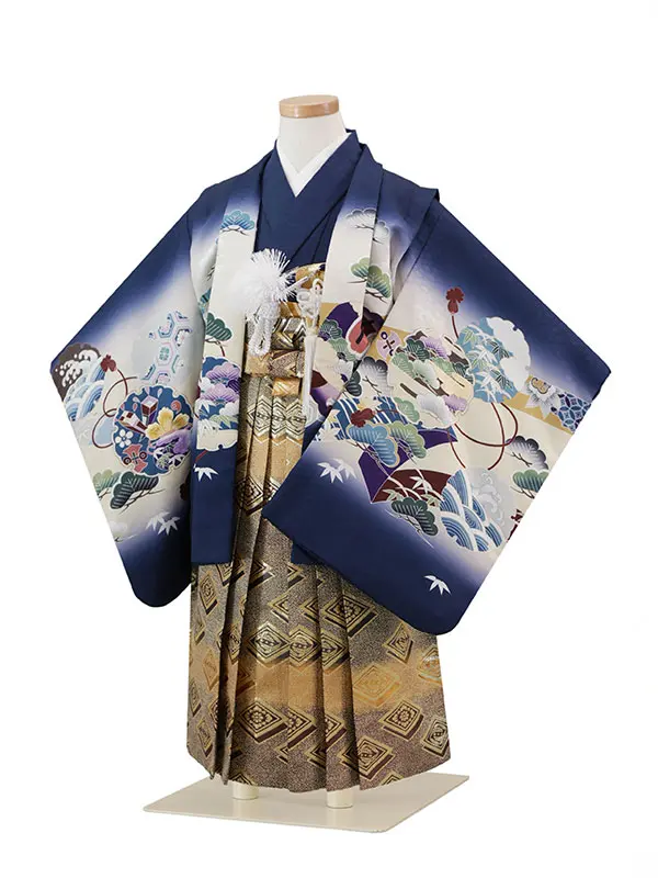 3歳(羽織袴)青 七五三