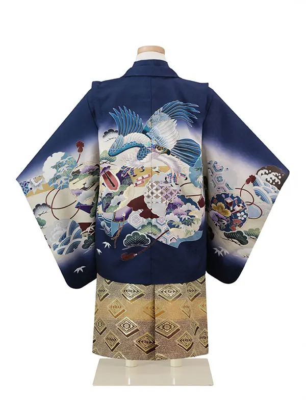 3歳(羽織袴)青 七五三