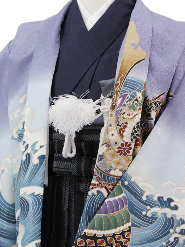 3歳(羽織袴)紫 七五三