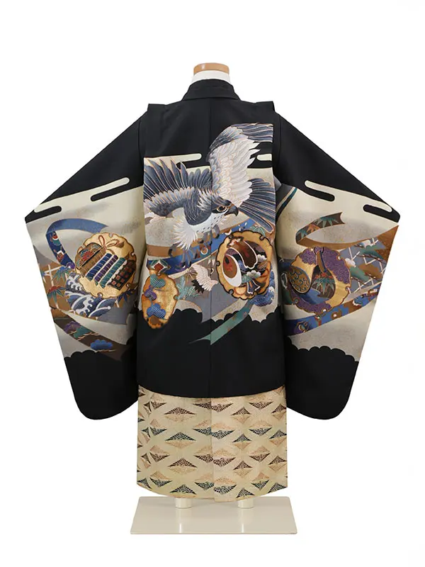 3歳(羽織袴)黒 七五三