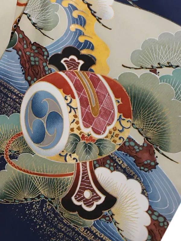 3歳(羽織袴)紺 七五三