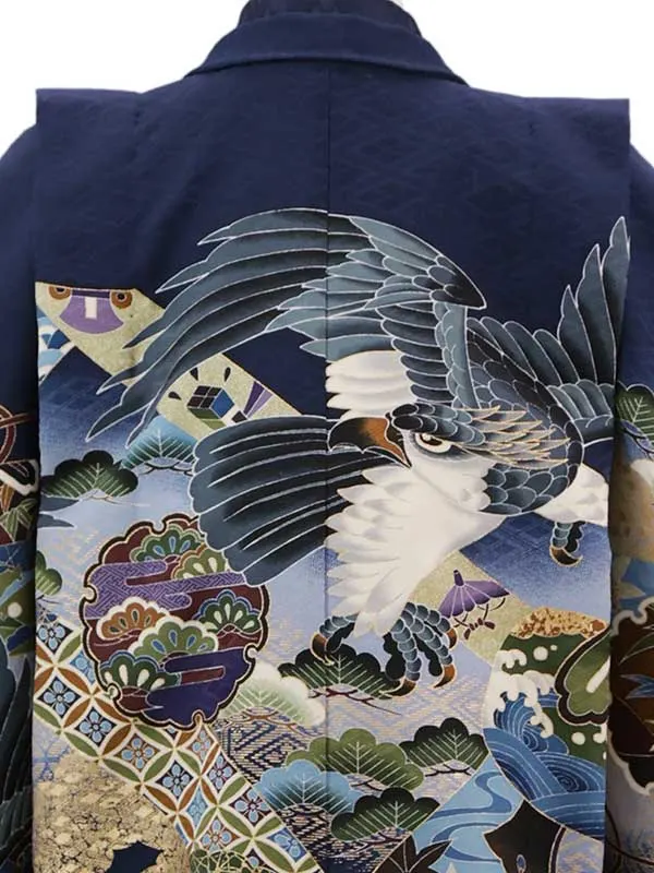 3歳(羽織袴)紺 七五三