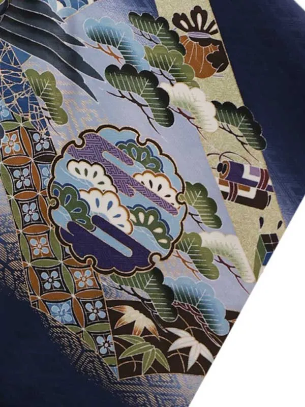 3歳(羽織袴)紺 七五三