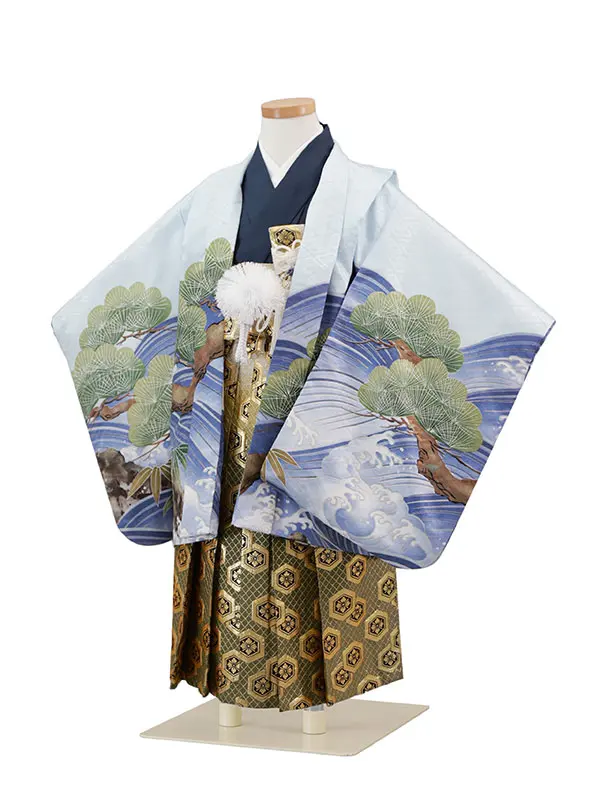 3歳(羽織袴)水色 七五三