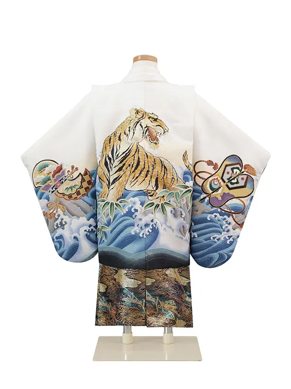 3歳(羽織袴)白 七五三