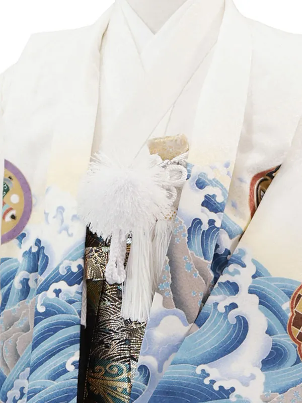 3歳(羽織袴)白 七五三