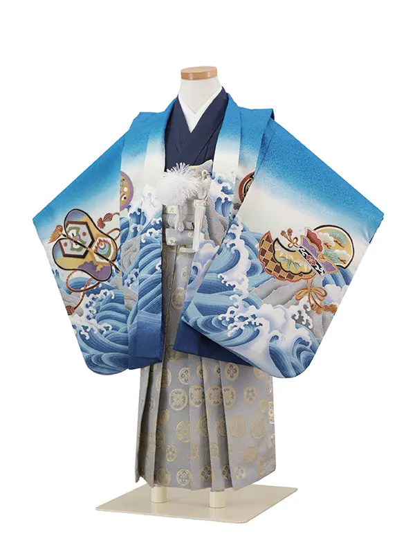3歳(羽織袴)青 七五三