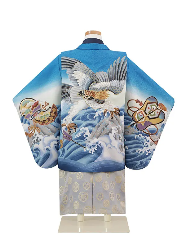 3歳(羽織袴)青 七五三