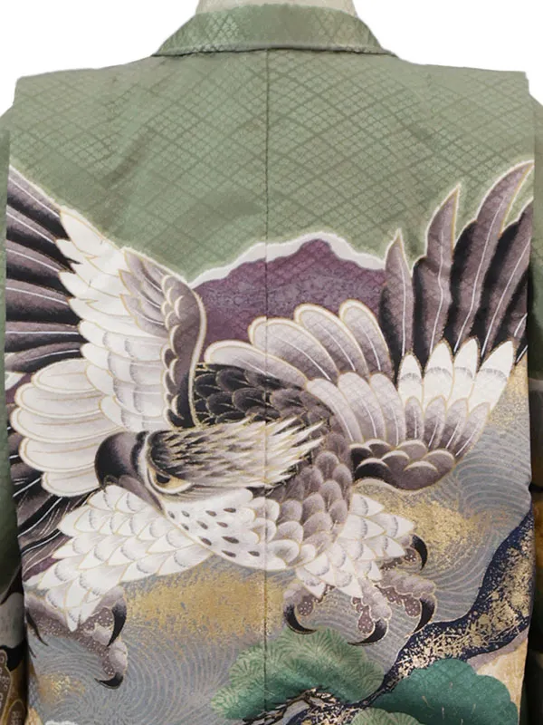 3歳(羽織袴)緑 七五三