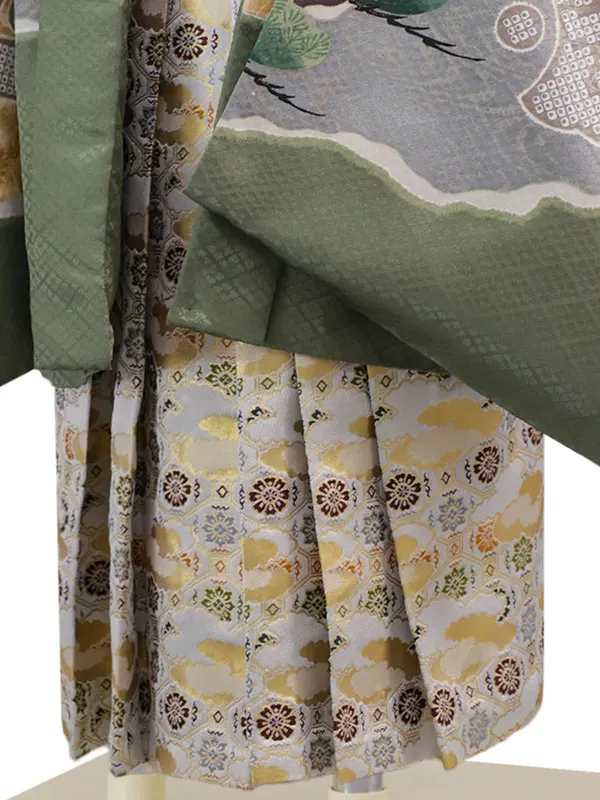 3歳(羽織袴)緑 七五三