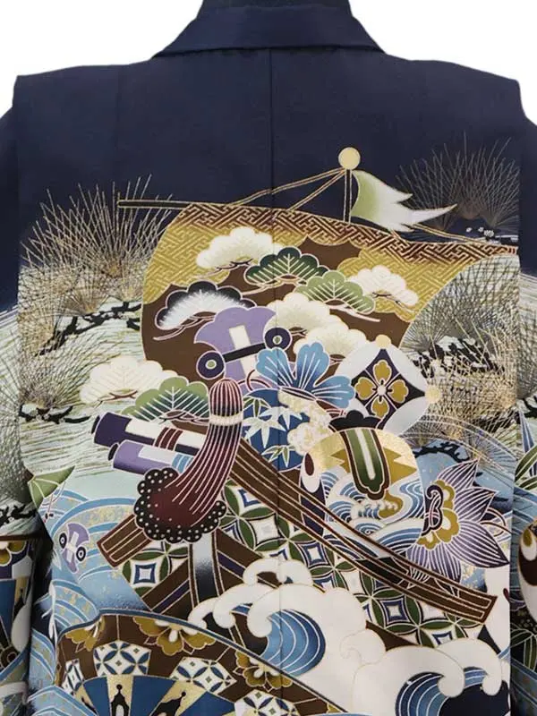 3歳(羽織袴)紺 七五三