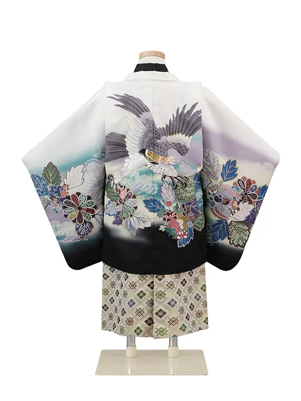 3歳(羽織袴)白 七五三