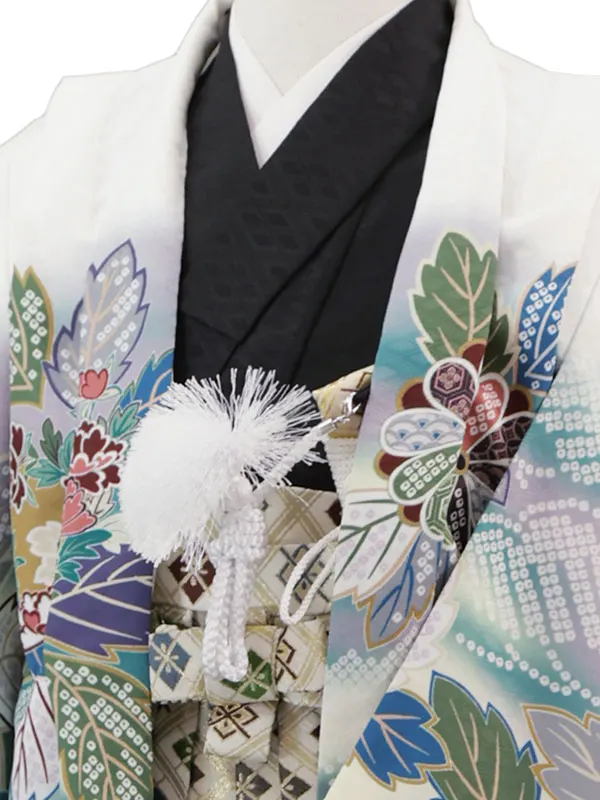 3歳(羽織袴)白 七五三