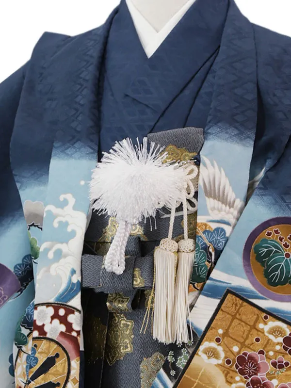 3歳(羽織袴)紺 七五三