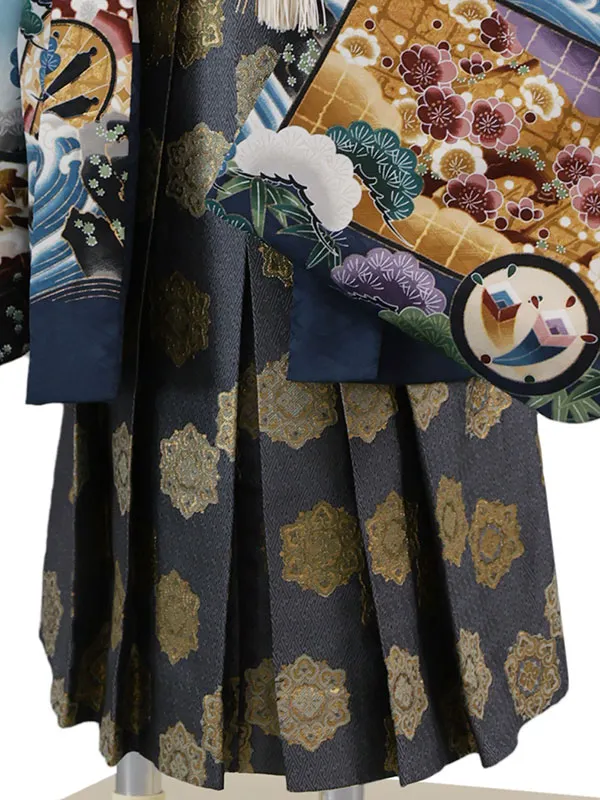 3歳(羽織袴)紺 七五三