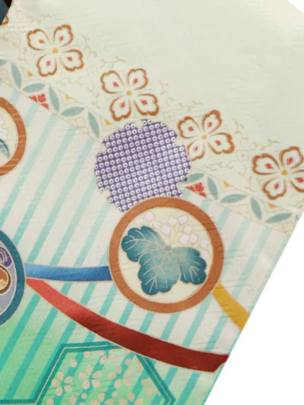 3歳(羽織袴)黄緑 七五三