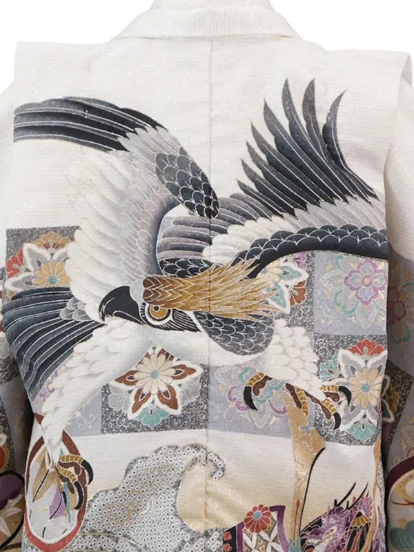 3歳(羽織袴)白 七五三