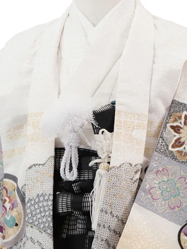 3歳(羽織袴)白 七五三