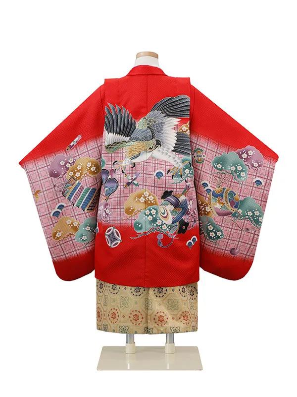4歳(羽織袴)赤 七五三