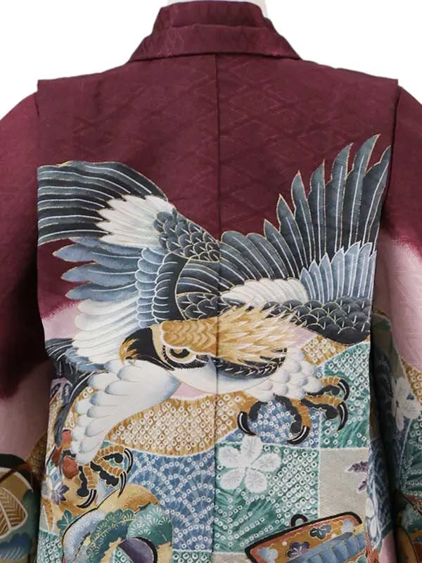 4歳(羽織袴)えんじ 七五三