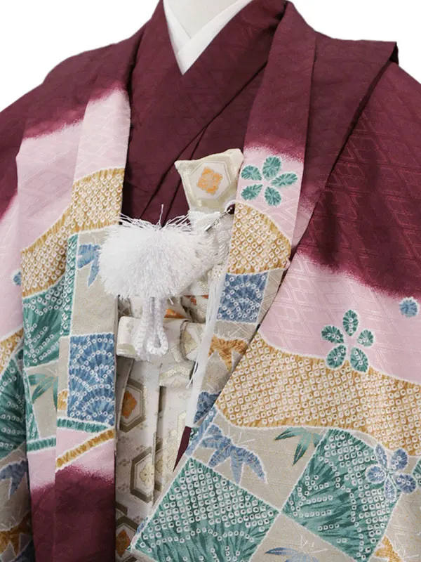 4歳(羽織袴)えんじ 七五三