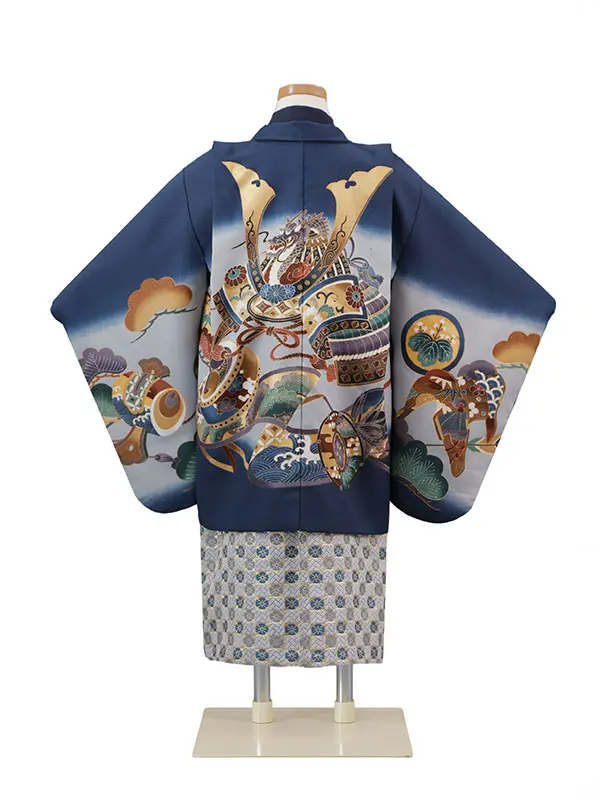 4歳(羽織袴)紺 七五三