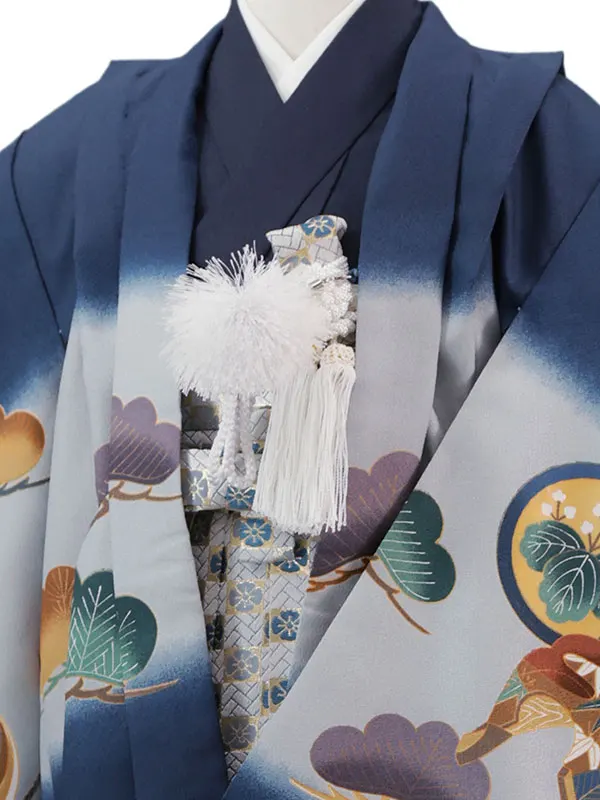 4歳(羽織袴)紺 七五三