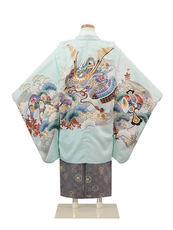 5歳(羽織袴)水色 七五三