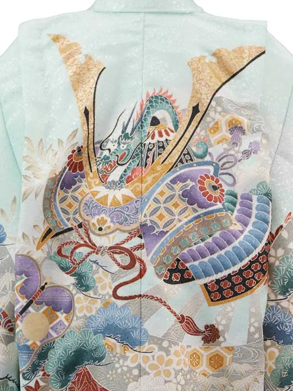 5歳(羽織袴)水色 七五三