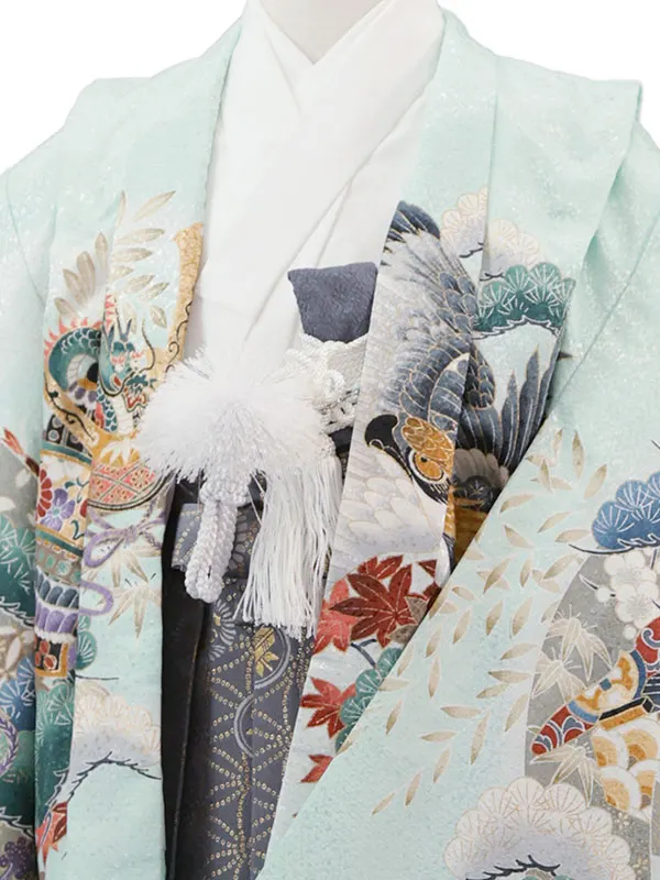 5歳(羽織袴)水色 七五三