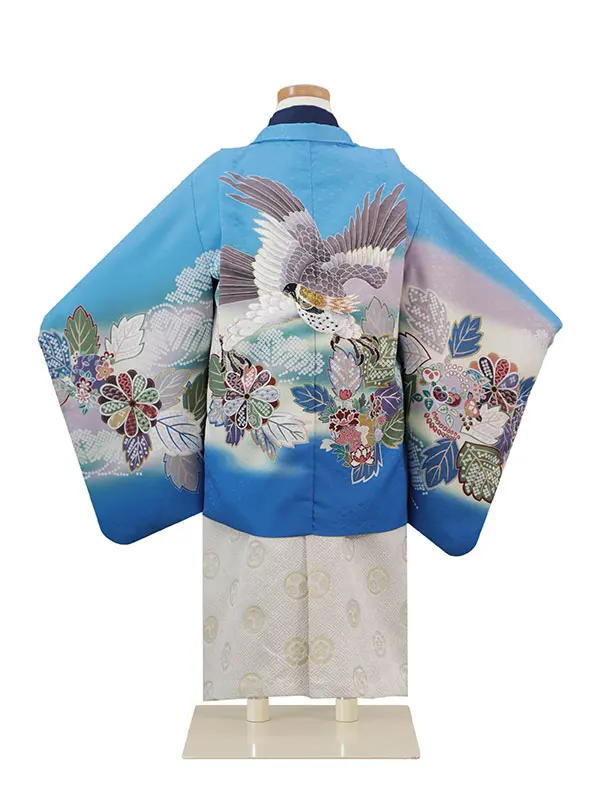 3歳(羽織袴)水色 七五三