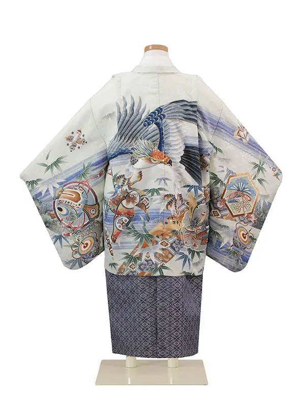 5歳(羽織袴)白 七五三