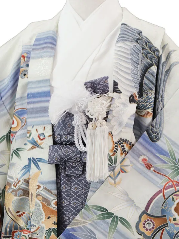 5歳(羽織袴)白 七五三