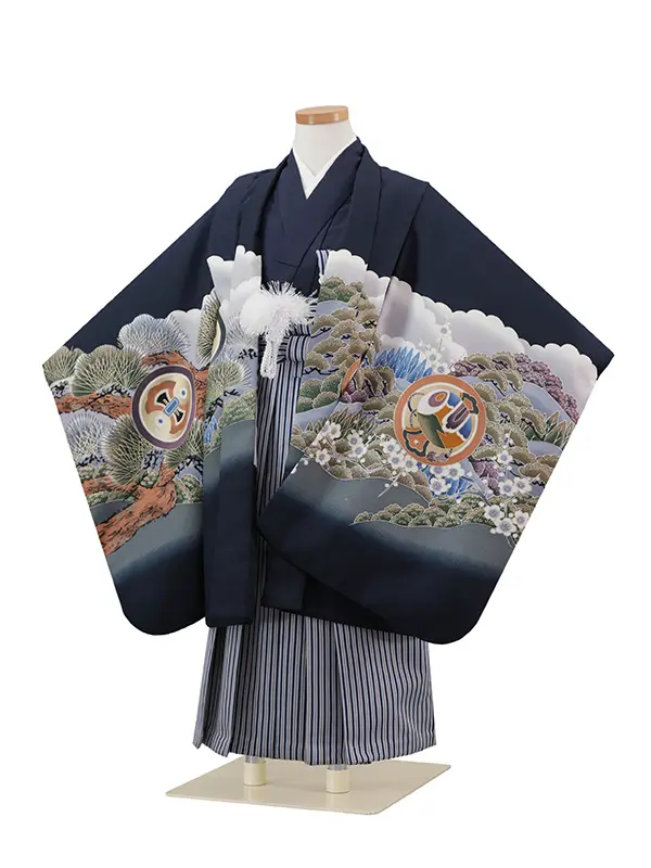 4歳(羽織袴)紺 七五三