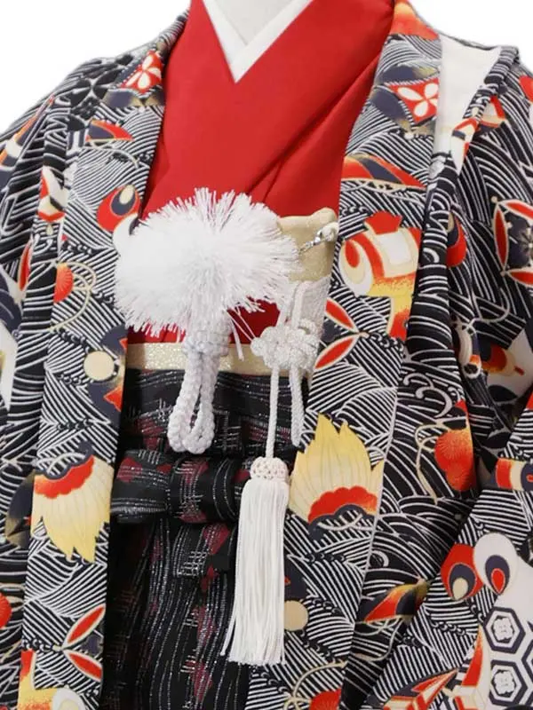 5歳(羽織袴)白 七五三