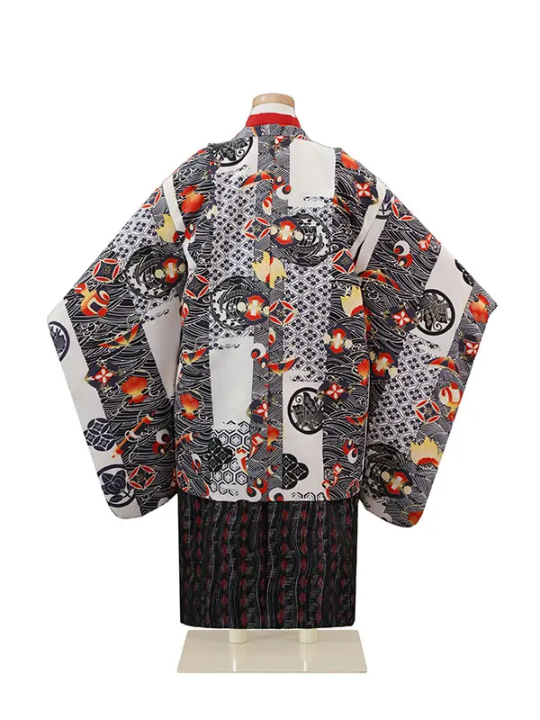 5歳(羽織袴)白 七五三