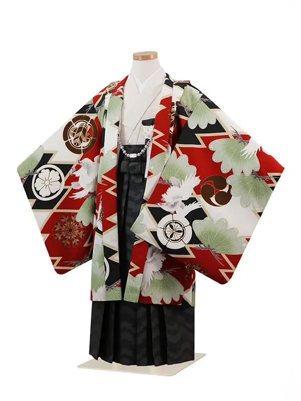 にこるん 5歳(羽織袴)赤 七五三